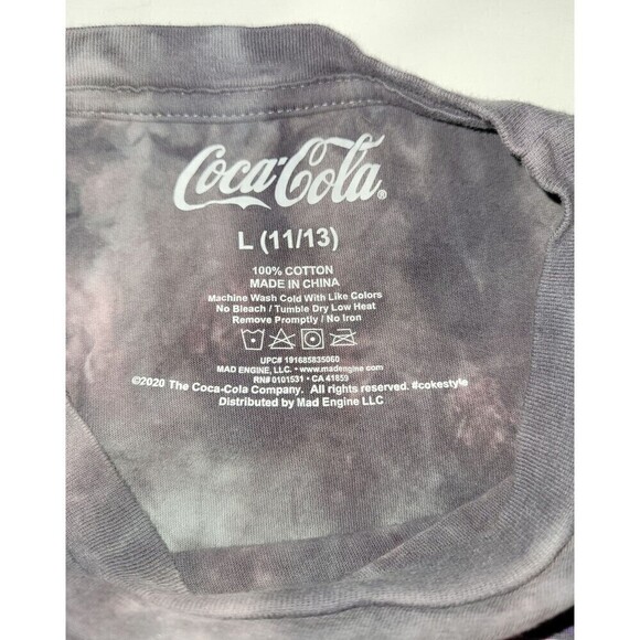 2 for $20 Coca-Cola Vintage Inspired  Crop Top Tie Dye Size - Picture 4 of 4